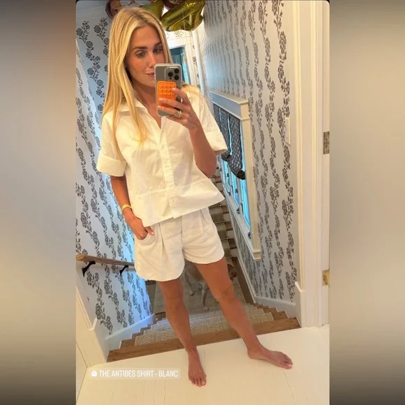 Julia Amory Antibes Top Blanc Medium NWT - Picture 4 of 16